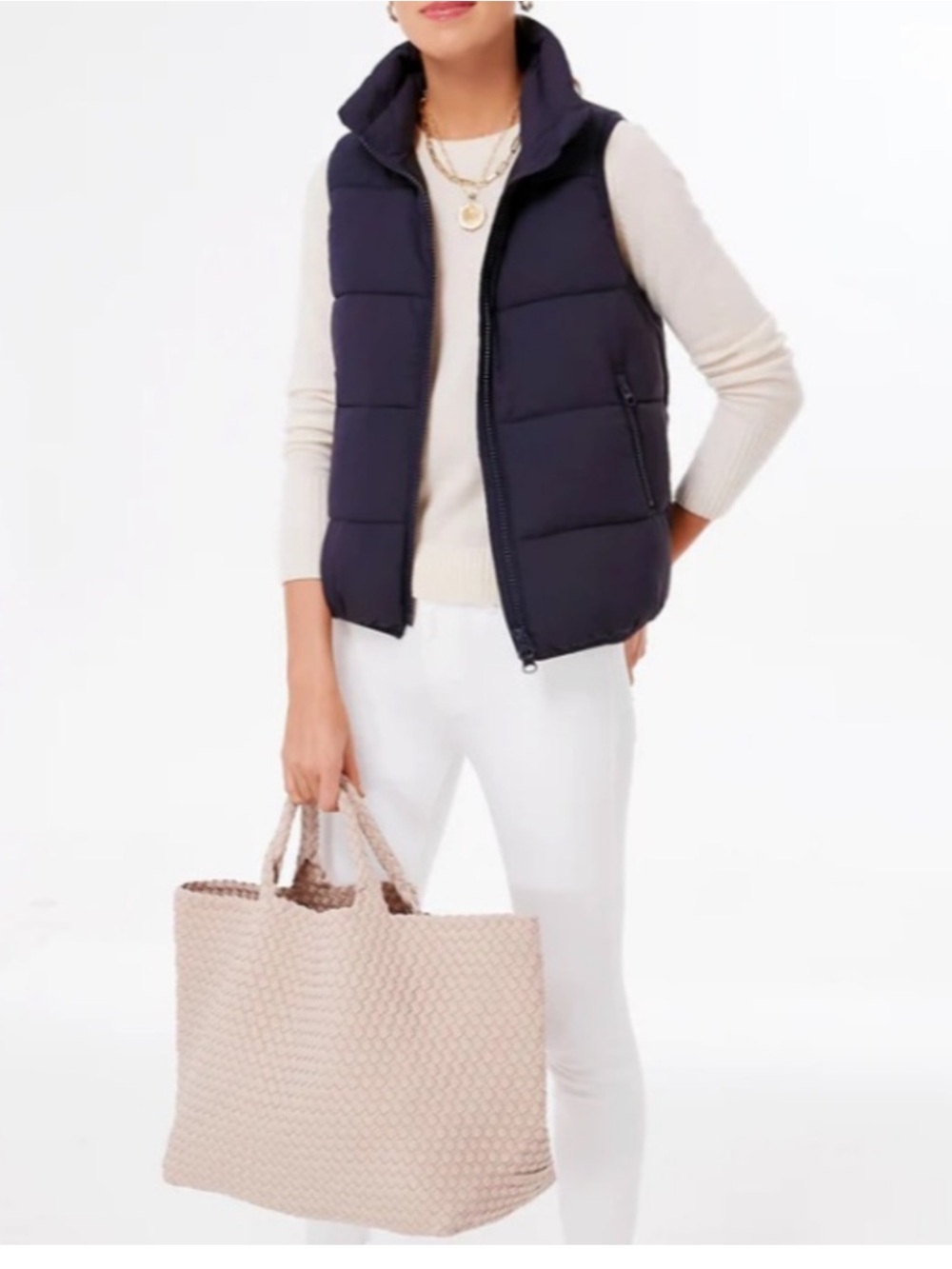 TUCKERNUCK (Pomander Place) Navy Asher Quilted Puffer Vest